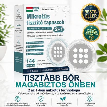 ✨✨✨PURESHADE® 2 az 1-ben mikrotűs és hidrokolloid tapasz🍀 | Kiálló anyajegyek, aknék, lapos szemölcsök és bőrnövedékek eltávolítására | Segít csökkenteni a ráncokat, hegeket és bőrhibákat | Láthatatlan tapasz az arcra és testre