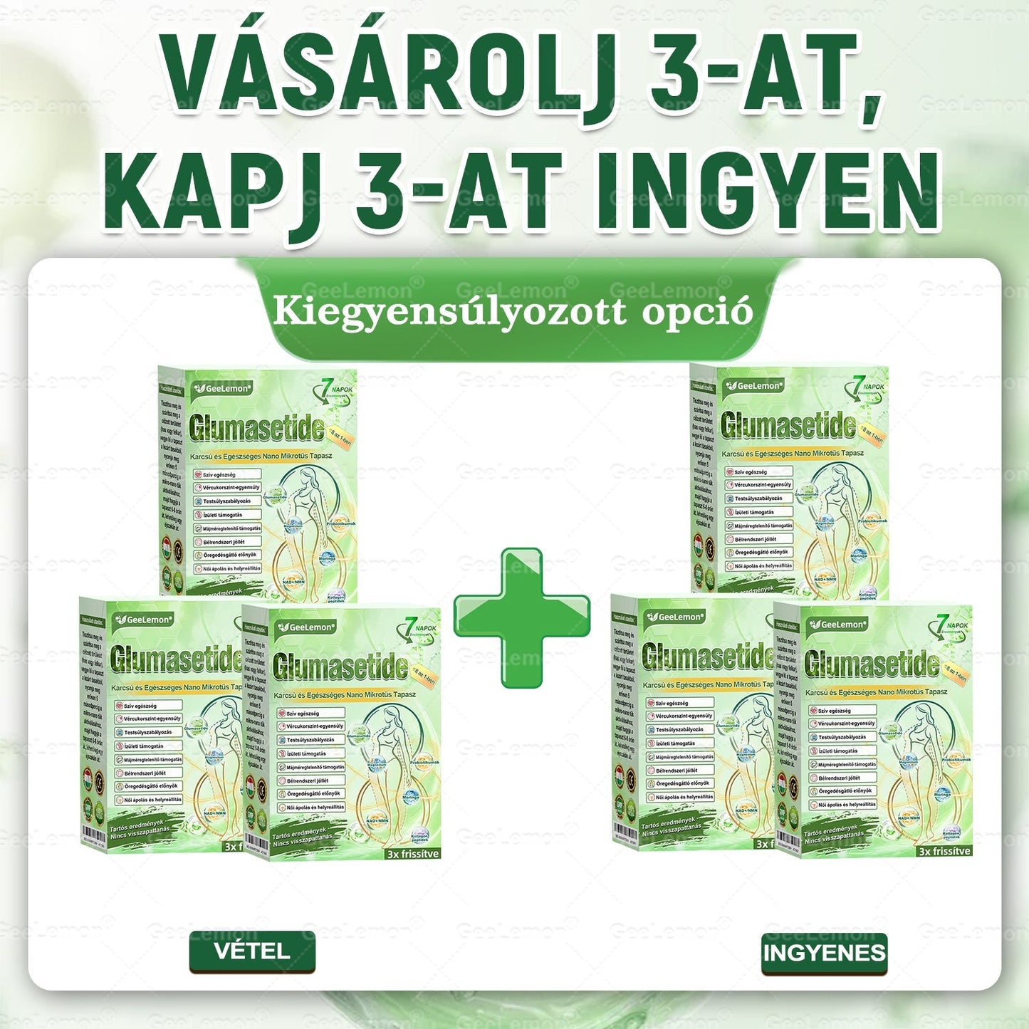 Magyar szakértők által ajánlott · 👩‍⚕️ Hivatalos márkabolt| 🎄✨ 𝐆𝐞𝑒𝐿𝑒𝐦𝐨𝐧® Glumasetide 8 az 1-ben Karcsú és Egészséges Nano Mikrotűs Tapasz 🇭🇺